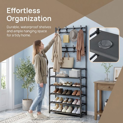Steel coat rack - rack, shoe