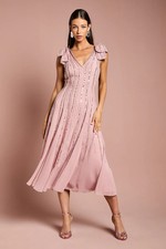 Coast Blush Midi Dress Womens