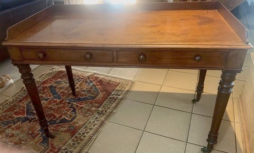 Impressive mahogany writing - an,
