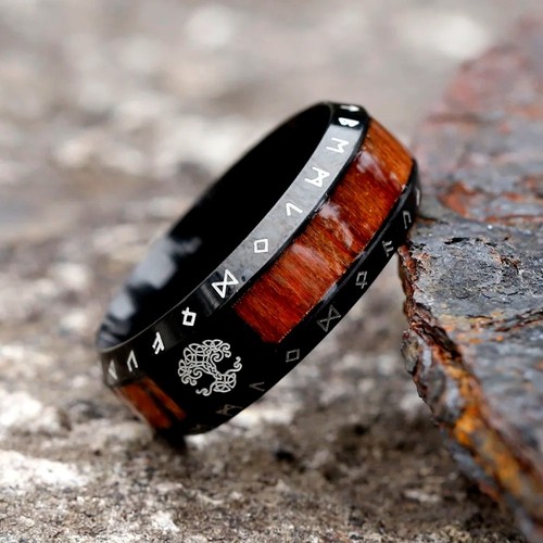 Mens viking tree life - life, ring