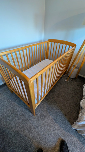Solid wood cot - solid, cot/bedwith