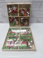 24 Pieces Wooden Christmas