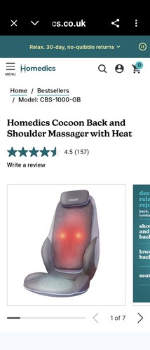 Homedics shiatsumax - homedics,