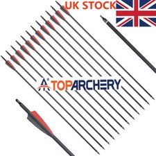31" SP500 Carbon Arrows Archery Hunting Arrows OD7.8mm Adjusted Nocks Screw Tips