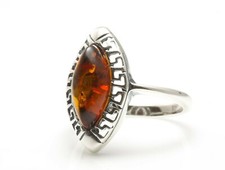 Natural Baltic Amber Sterling