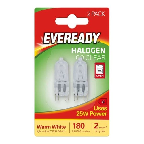 Eveready 25w halogen - g9,