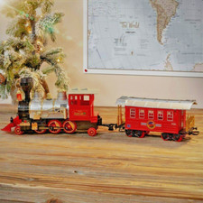 Express Train Set Large Light up Sound, Simulated Smoke Bump & Go Action XM6666