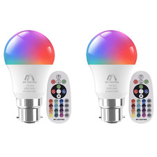 RGB LED Bulbs 7W B22 with