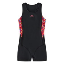 Girls Slazenger Boyleg Swimsuit Swim Costume Bathing Suit Age 7 8 9 10 11 12 13