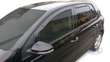 Wind Deflectors Fits VW Golf Mk6 2008-2012 5-Doors Htb 4-Pcs Set Tinted Heko