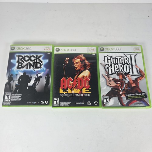 Xbox 360 game bundle - xbox, guitar