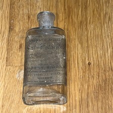 Antique glass bottle for