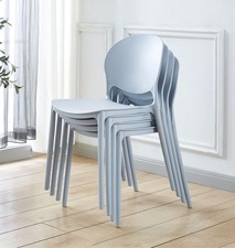 Dining Chairs, 4 Stackable
