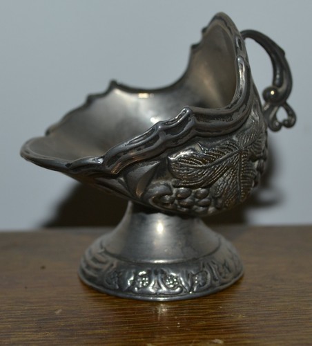 Vintage silver plated coal - silver,