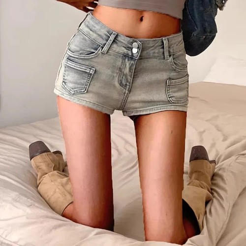 Women denim shorts - women,
