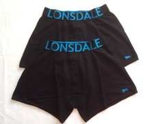 LONSDALE BLACK/BLUE BOXER