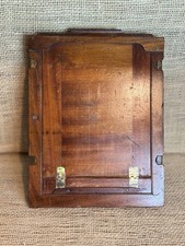 A Large Antique Mahogany And Brass Camera Plate