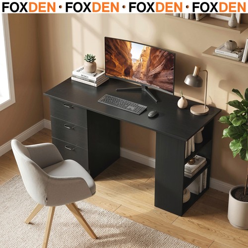 Computer desk with drawers - desk,