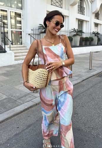 Zara printed strappy top - top, &
