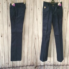 Lois Deadstock Cord Trousers Blue W25 L33 Straight Leg  Vintage 70s/80s  GA99