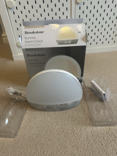 Brookstone sunrise alarm clock - brookstone,