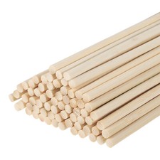 50 Pack Wooden Dowel Rods