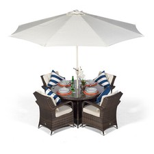 Arizona 4 Seater Round Rattan