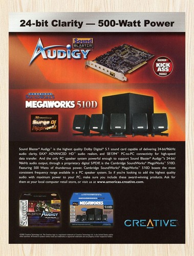 2001 sound blaster audigy - sound,