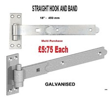 18" STRAIGHT BAND and HOOK T