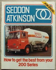 SEDDON ATKINSON 200 SERIES Commercial Motor Special Supplement Brochure 1977