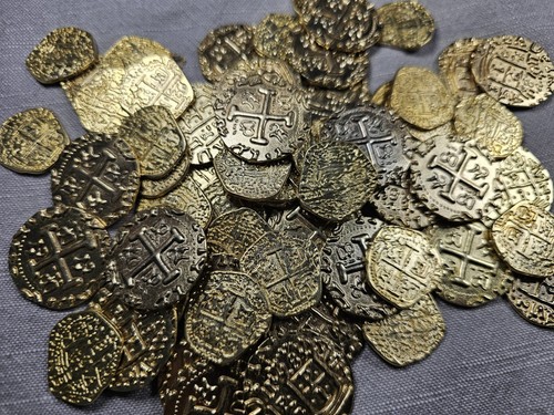Huge lot pirate gold coins - gold,