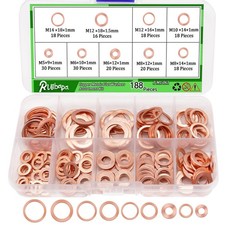 188 PCS Copper Crush Washer