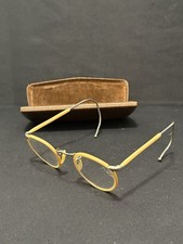 Vtg 1940s Panto Glasses Yellow