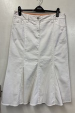 M&S Per Una White Cotton Denim