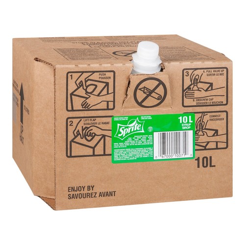 Sprite soft drink - postmix, bib