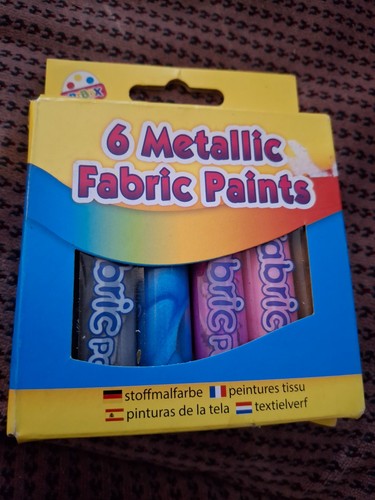 Pcs metallic fabric paints - metallic,