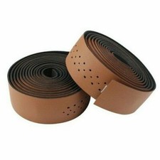 Road Bike Bicycle Handlebar Tape Grip Bar Drop Wrap Soft Leather PU Breathable