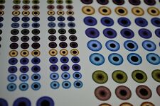 A4 White WaterSlide Decal Sheet Puppet Eyes Captain Scarlet StingRay Thunderbird