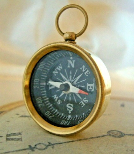 Pocket watch chain compass - watch,