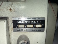 BROTHER Industrial 4 Thread Overlock machine MODEL MA4-N31-69-5