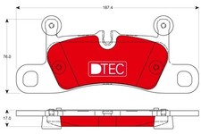 REAR BRAKE PAD SET DISC BRAKE