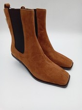 M&S Women's Suede Square Toe