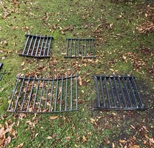 Solid Iron Fencing in various sizes with mounting poles. In good condition 