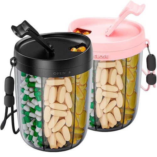 Portable large pill bottle - portable,