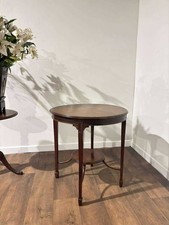 Edwardian Mahogany Circular Window Table