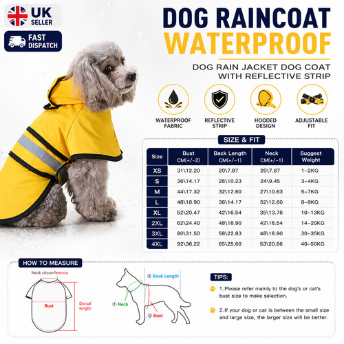 Dog raincoat waterproof - dog,