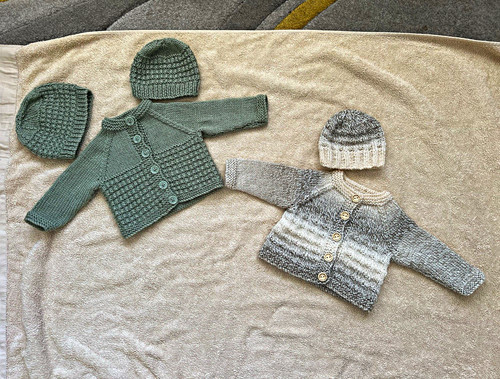 Hand knitted baby cardigan - knitted,
