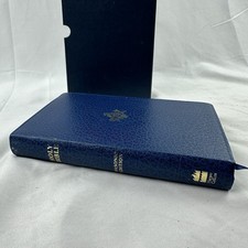 Masonic Edition Holy Bible St. Mary's Lodge #707 Inscribed Harper Collins Blue