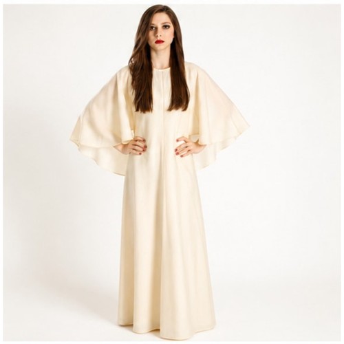 Vtg 70s vuokko wool cape - cape, gown