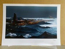 No 1 Ltd ed 218 Sqd aviation art print Short Stirling bomber Arthur Aaron DFM VC